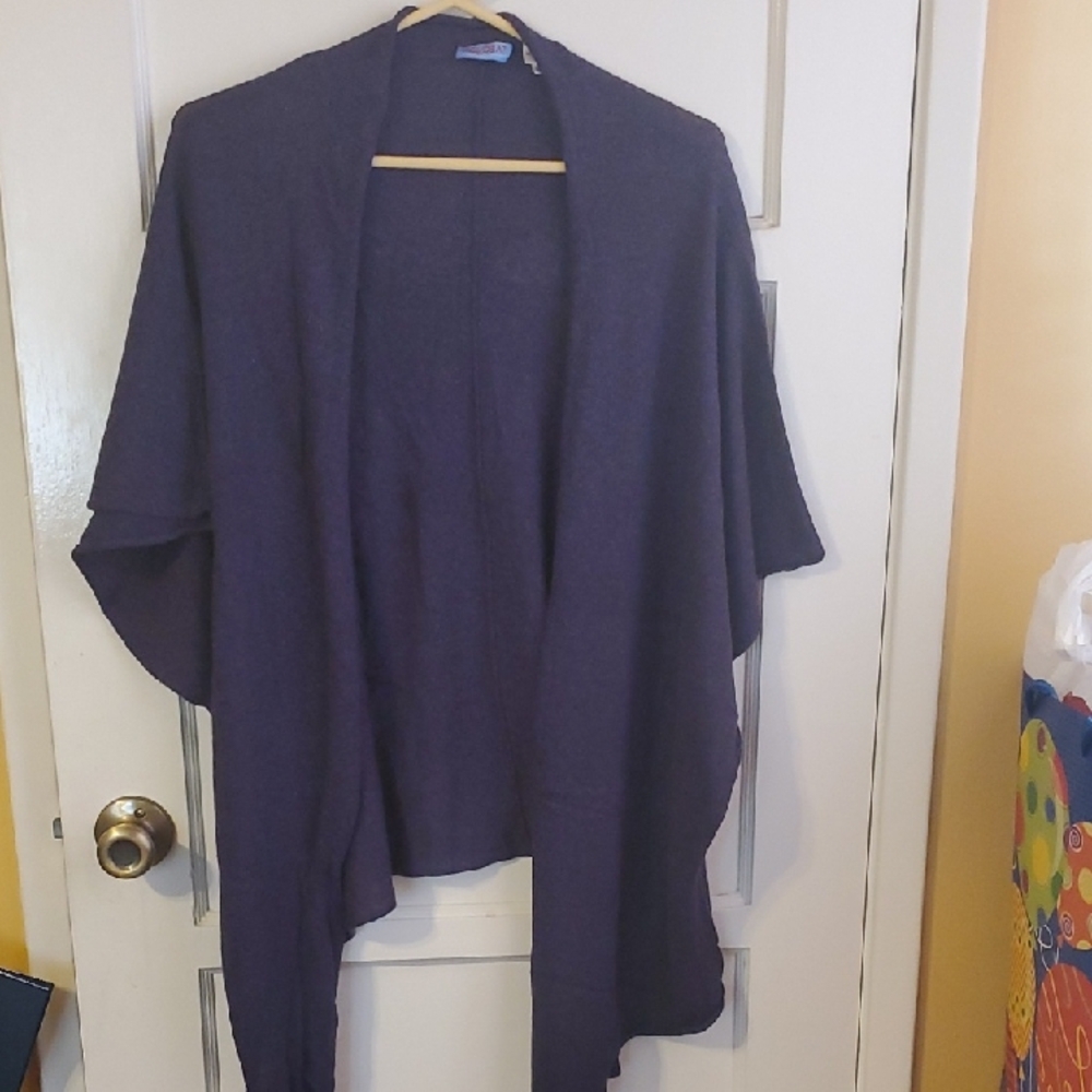 Acrobat Purple Shrug Poncho Sweater
